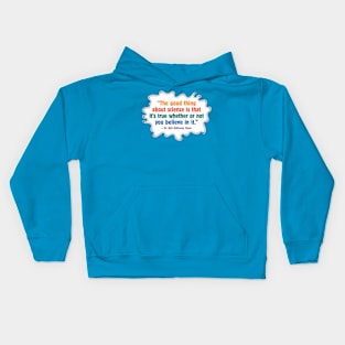 The Good Thing About Science Kids Hoodie